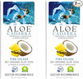 Aloe Cadabra Flavored Personal Lubricant and Vaginal Moisturizer, Organic Edible Aloe Lube for Men, Women and Couples, Non-Staining, pH Balanced, Toy Compatible (Pina Colada, 2.5 Ounces, 2 Pack)