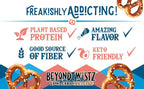 BeyondTwistz Low Carb Pretzels, Salty Good, Keto Friendly, 2g Net Carbs, 18g Protein, Powered By HealthSense® High Fiber Wheat Flour, Family Size 8oz Bag, Pack of 4