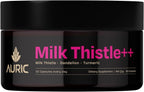 Auric Milk Thistle ++ 60 Capsules | Elite Formula | Daily Wellness Support | Veg Capsules | Gluten-Free | Additive-Free | Plant-Based| 500 mg Actives per Serve
