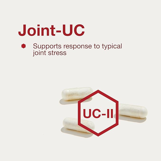 PROTOCOL FOR LIFE BALANCE Joint-UC with Undenatured Type II Collagen- Calcium & 70+ Trace Minerals - Immune Support Supplement - Non-GMO & Dairy Free - 60 Veg Caps