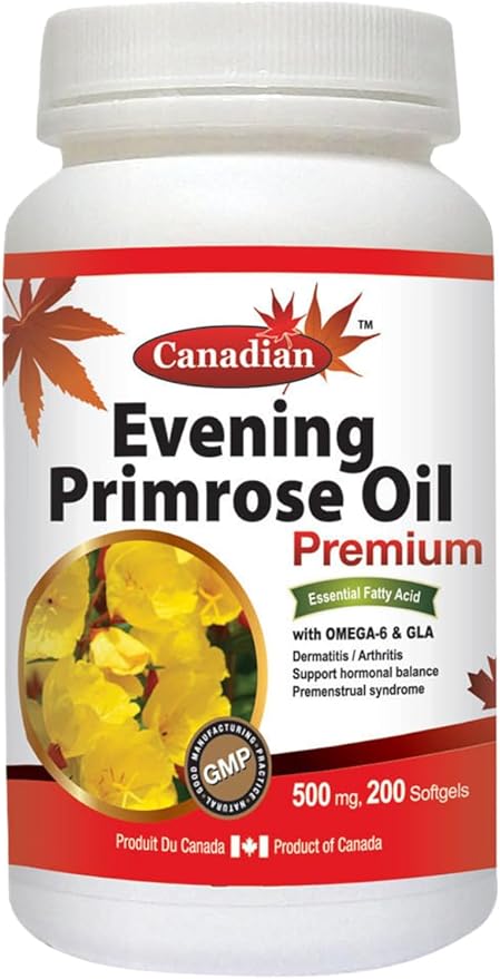 Nutridom Evening Primrose Oil Omega-6 & GLA 500mg 200Softgels