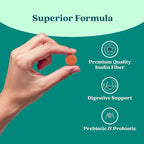 BeLive Synbiotics - Probiotic & Prebiotic Fiber Gummies – High Strength Inulin (3g), Dietary Fiber Supplement, Digestive Support for Kids & Adults - Strawberry, Orange, Blueberry Flavor | 3-Pack