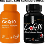 Advanced Bionetix Advanced Absorption 200mg CoQ10 w/Black Pepper Extract. 90 Softgels. Antioxidant Supplement, Heart & Vascular Health, Brain Health, Organic, Gluten Free, Energy Production