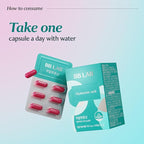 BB LAB Hyaluronic Acid Supplement, Korea Hyaluronic Acid 120mg, Skin Hydration, Moisture Support, Fast Absorption, Capsule Type