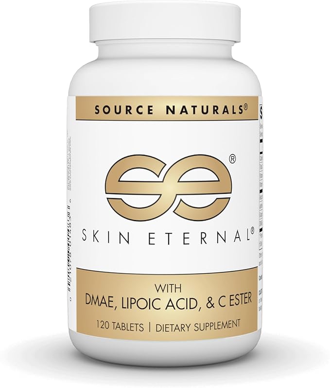Source Naturals Skin Eternal, with DMAE, Lipoic Acid, and C Ester, for Healthy Skin Support* - 120 Tablets
