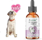 5X Collagen Complex for Dogs, 2 fl. oz, Fast Action Skin & Coat Supplement, 60 Servings