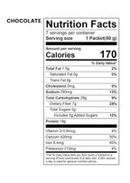 Korean Food All-In-One Multi Shake Chocolate(50g*7 Packs) Dietary Fiber, Essential Amino Acids, Vitamins, 7-Day Convenient Individual Packs (12.35 oz)