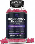 Effective Nutra Resveratrol Gummies 1500mg – Sugar Free Antioxidant Supplement for Heart Health, Immunity & Brain Support – Vegan, Non-GMO, 3rd Party Tested, Raspberry Watermelon, 90 Count