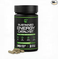 Sustained Energy Catalyst – Vegan Supplement with Magnesium, B-Complex, L-Theanine, Rhodiola, Green Tea & Marine Phytoplankton – for Energy, Focus, and Mental Balance – 90 Capsules