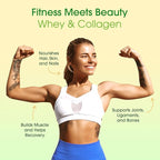 Fit & Lean Clear Protein Powder with Whey Isolate Protein and Collagen, Grass Fed, Muscle Recovery, Skin, Joints, GLP-1 Support, 0g Sugar, Citrus Lime, 20 Servings