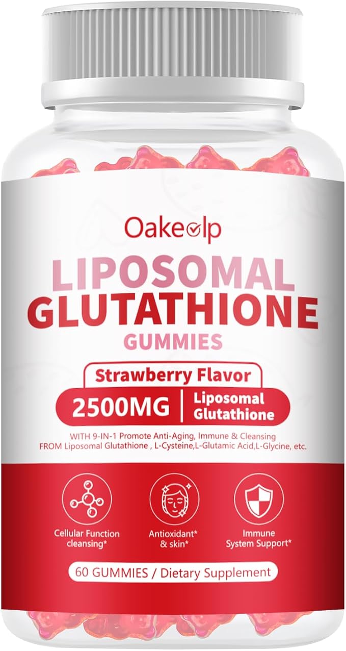30 Days Supply 2500MG Liposomal Glutathione Gummies,Enhance 98% Absorption-for Skin whitening & Support Liver Function, Antioxidant for Aging Alleviation