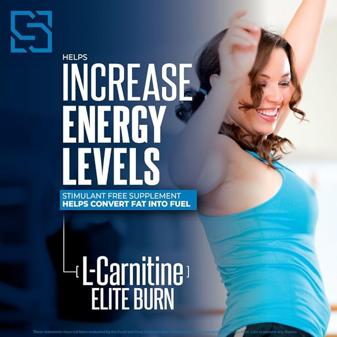 L-Carnitine Elite Burn Liquid Keto Fat Burner and Metabolism Activator - Fat Loss Support Keto Friendly Weight Loss Increase Energy-Stimulant Free - Rainbow Candy 3000mg (32 Servings)