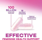 Probiotics for Women 100 Billion CFU Per Serving - 16 Unique Strains, Prebiotics Cranberry & Lactobacillus, PH Balance, Digestive & Gut Health, Vaginal & Immune Support Women's Probiotic, 120 Capsules