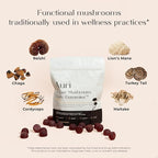 Auri Nutrition Super Mushroom Daily Gummies – All-in-One Functional Gummy with 12 Mushroom Blend Including Lion’s Mane, Reishi, Chaga & Cordyceps – 60 Gummies