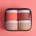 Kuangre Travel Containers for Toiletries, Silicone Cream Jars BPA-Free, Leak-proof 1.35oz Travel Size Containers, Portable Size Silicone Jars with Lid for Cosmetic Face Hand Body Cream (4 Pack)