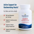 Nordic Naturals Nordic CoQ10 Ubiquinol - 60 Mini Soft Gels - 100 mg Coenzyme Q10 (CoQ10) Ubiquinol - Heart & Brain Health, Cellular Energy Production, Antioxidant Support - Non-GMO - 60 Servings