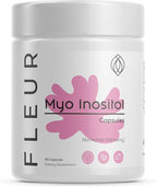 FLEUR Myo-Inositol & D-Chiro Inositol Capsules, Hormone Balance and Ovarian Function Support for Women, Regulates Menstrual Cycle, Non-GMO & Vegan, 90 Capsules
