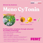 FEM Meno Menopause Supplements for Women - Non-Hormonal Menopause Relief for Hot Flashes & Night Sweats - Hormone Balance Support for Sleep, Mood & Energy - 30 Capsules