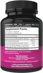 Pure DIM Supplement 250mg Diindolylmethane Plus BioPerine and Dong Quai - Hormone Balance Support for Women and Men, Menopause & Estrogen Support - 90 Vegetarian Capsules