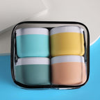 kuangre Travel Containers for Toiletries, Silicone Cream Jars BPA-Free, Leak-proof 3oz Travel Size Containers, Portable Size Silicone Jars with Lid for Cosmetic Face Hand Body Cream (4 Pack)