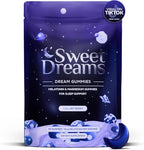 SweetDreams Dream Gummies Natural Sleep Aid for Adults, 5mg Melatonin, Magnesium, & L-Theanine - Vegan Gummy Supplement - Melatonin Gummies for Deeper Sleep (60 Count - Lullaby Berry)