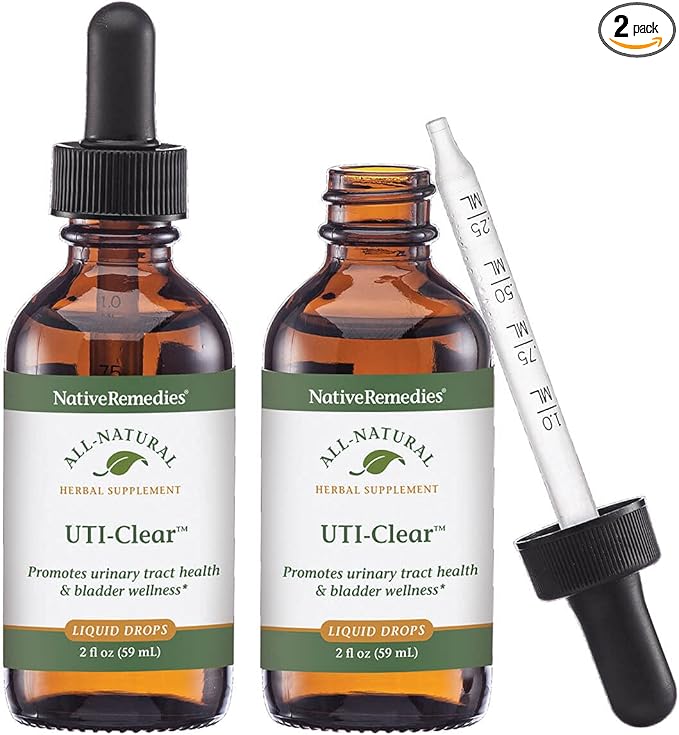 Native Remedies UTI-Clear Urinary Tract and Bladder Health Natural Herbal Supplement, 2-Pack