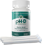 pH-D Feminine Health Support - Boric Acid Starter Bundle - pH-D Boric Acid Vaginal Suppositories 12 Count and 3 Vaginal Suppository Applicators