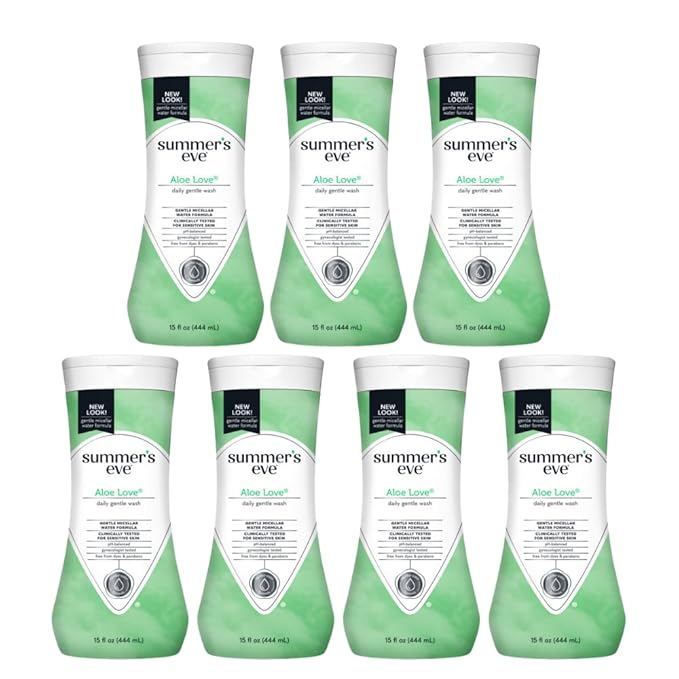Summer?S Eve Aloe Love Gentle Daily Feminine Wash, Removes Odor, Ph Balanced, 15 Fl Oz. (Pack Of 7)