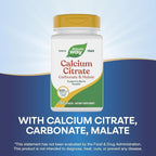 Nature's Way Calcium Citrate, Carbonate and Malate, Supports Bone Health*, 100 Capsules (Packaging May Vary)