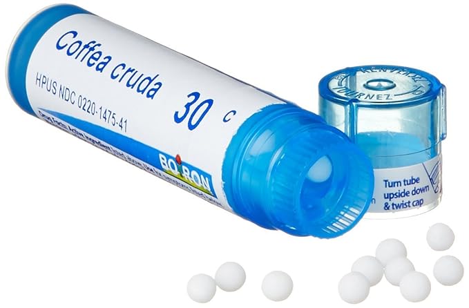 Boiron Coffea Cruda 30C Homeopathic Medicine for Sleeplessness - 80 Pellets