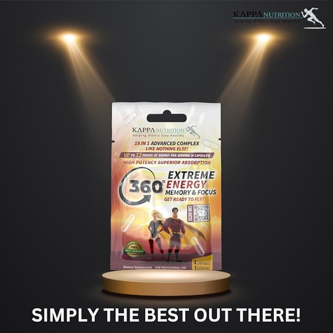 360 Extreme Energy, Memory & Focus (1 Display 20 Sachets (4 Capsules ea)