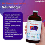 LIQUIDHEALTH Mega Energy B-Complex & Neurologic Nootropic Liquid Supplement Bundle for Adults - Increase Natural Energy Levels, Improve Memory, Alertness & Focus, Boost Mood - Vegan, Non-GMO, USA Made