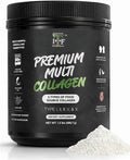 Multi Collagen Peptides Powder Unflavored - 5 Types Multi Collagen Complex (I, II, III, V, X) - Grass Fed Hydrolyzed Powder Collagen for Hair, Skin, Nails, Joints & Gut Health - 30 Servings