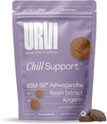 URVI® Chill Gummies – 120mg Apigenin + KSM-66 Ashwagandha + Reishi Mushroom Extract – Relaxation & Stress Relief – Vegan, Gluten-Free – Blood Orange Flavor, 60 Count