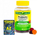 Spring Valley Adult Probiotic + Prebiotic Gummies, 60 Count +Better Guide Vitamins Supplements