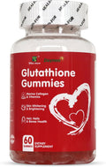 Glutathione Gummies 1000mg, Rich in Marine Collagen & Vitamins, Skin Whitening & Brightening, 60 Count