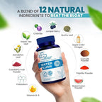 Diuretic Water Pills - Water Flush - Bloating Relief for Women & Men, Swelling & Water Retention | Natural Green Tea, Dandelion Leaf & Cranberry Detox, Water Weight Support, 50 Caps