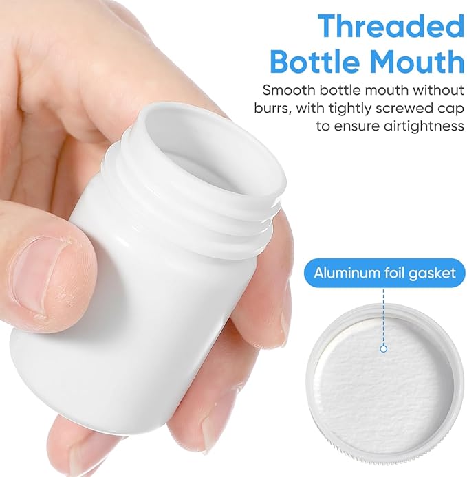 Lurrose Portable Moistproof Pill Case 50Ml Waterproof Pill Organizer Compact Container for Travel and Daily Medication Storage