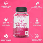 Atlantis Nutrition Hormonal Balance for Women & PMS Relief Gummies - Alleviates Cramps, Bloating, Mood Swings, Hot Flashes & Night Sweats - Cranberry, Dong Quai & Chasteberry Menstrual Cramp Relief