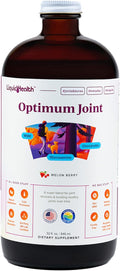 LIQUIDHEALTH Optimum Joint Support Supplement with Glucosamine, Chondroitin, MSM, Hyaluronic Acid - Triple Strength Liquid Vitamins, Gluten-Free, Dairy-Free, Soy-Free Joint Juice, Made in USA (32 oz)
