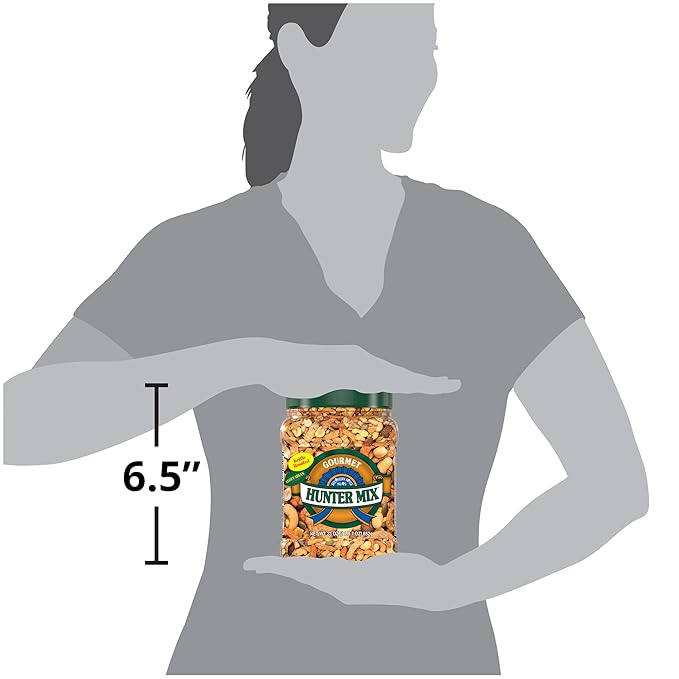 Southern Style Nuts Gourmet Hunter Mix, 23 Ounces, Sesame Sticks, Peanuts, Sunflower Kernels, Almonds, Cashews, and Pepitas (Pack of 2)