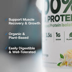 Transparent Labs 100% Pea Protein Powder - 28g Organic Plant Protein per Serving, Clean Pea Isolate Powder, USDA Organic, Vegan, Gluten-Free, Sugar-Free, Non-GMO - 30 Servings, Chocolate