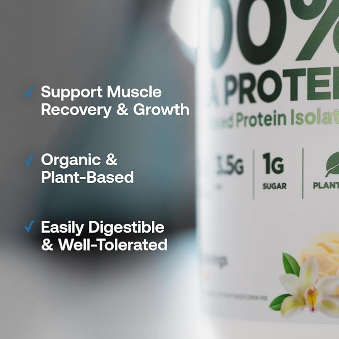 Transparent Labs 100% Pea Protein Powder - 28g Organic Plant Protein per Serving, Clean Pea Isolate Powder, USDA Organic, Vegan, Gluten-Free, Sugar-Free, Non-GMO - 30 Servings, Chocolate