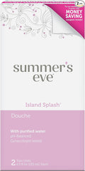 Summer's Eve Douche, Vaginal Douche for Women, Island Splash, 2 Units, 4.5 Oz Each, 1 Pack