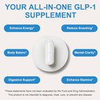 GLP-1 Supplement Support, GLP Activate Natural Formula, GLP-1 Supplement for Metabolic, Energy, GLP-1 Support, Multiple Probiotics & Vitamins- 90 Capsules