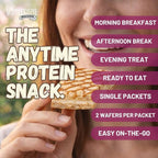 Protein Wafer Squares, Value Variety Pack, 15g Protein, Low in Sugar, 10 Squares Total, Light and Crispy, Includes Vanilla, Mocha, Chocolate, Lemon, Chocolate Raspberry (Variety, 1 Pack)