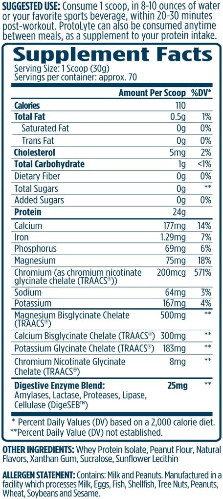 VMI Sports | ProtoLyte Whey Isolate Protein Powder | Low Calorie Whey for Weight Loss and Muscle Gain | Digestive Enzymes | Non-GMO (4.6 lb, Vanilla Peanut Butter)