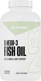 NutraBio Omega 3 Fish Oil Supplements, 2,000mg, 400 Softgels - EPA DHA Omega 3 Fatty Acid Supplement to Help Support a Healthy Heart
