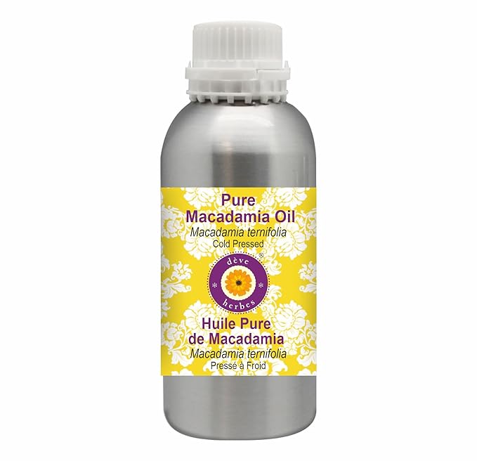 dève herbes Pure Macadamia Oil (Macadamia ternifolia) Cold Pressed 630ml (21 oz)