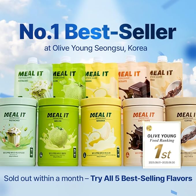 Protein Shake - Starter Pack 5 - High Fiber, Low Sugar, Keto-Friendly Meal Replacement powder (5 Packs, 1.41 oz Each)